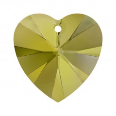 Swarovski 6228 Heart 18x17.5mm Crystal Iridescent Green