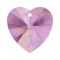 Swarovski 6228 Heart 18x17.5mm Crystal Lilac Shadow