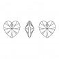 Swarovski 6228 Heart 18x17.5mm Crystal AB