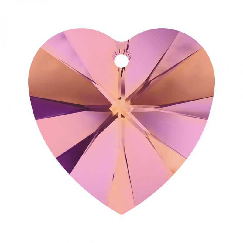 Swarovski 6228 Heart 18x17.5mm Crystal Astral Pink