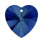 Swarovski 6228 Heart 28mm Crystal Bermuda Blue