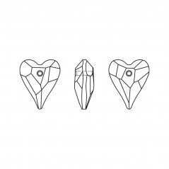 Swarovski 6240 Wild Heart 12mm Jet