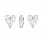 Swarovski 6240 Wild Heart 17mm Crystal AB