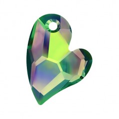 Swarovski 6261 Devoted 2 U Heart 17mm Crystal Vitrail Medium