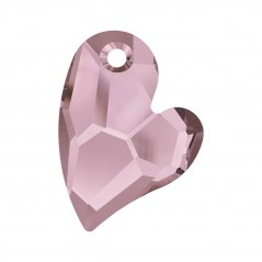 Swarovski 6261 Devoted 2 U Heart 36mm Crystal Antique Pink