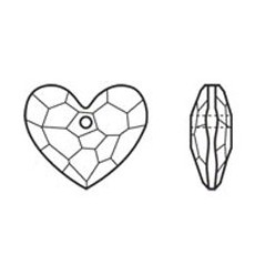 Swarovski 6264 Truly In Love Heart 18mm Crystal Satin