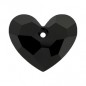 Swarovski 6264 Truly In Love Heart 18mm Jet