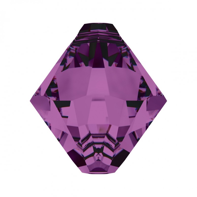 Swarovski 6328 Xilion Bicone Pendant 8mm Amethyst 4ks