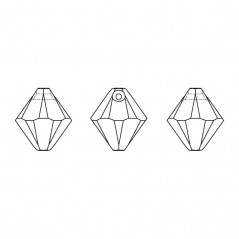 Swarovski 6328 Xilion Bicone Pendant 8mm Crystal AB 4ks