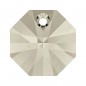 Swarovski 6401 Octagon 8mm Crystal Silver Shade