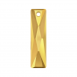 Swarovski 6465 Queen Baquette Pendant 13.5x6mm Crystal Metallic Sunshine