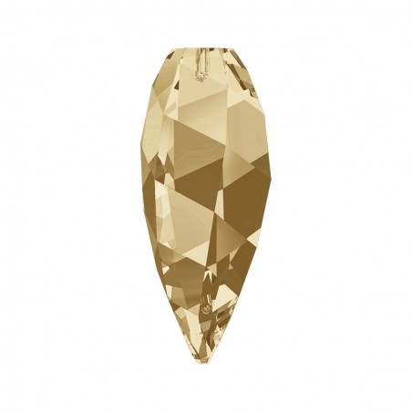 Swarovski 65430 Twisted Drop Pendant 12mm Chrystal Golden Shadow