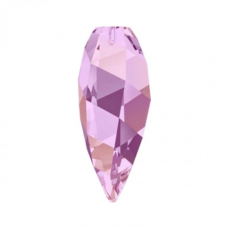 Swarovski 65430 Twisted Drop Pendant 12mm Chrystal Lilac Shadow