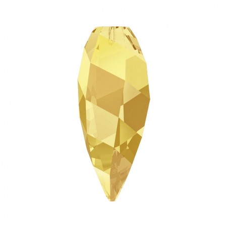 Swarovski 65430 Twisted Drop Pendant 12mm Chrystal Metallic Sunshine