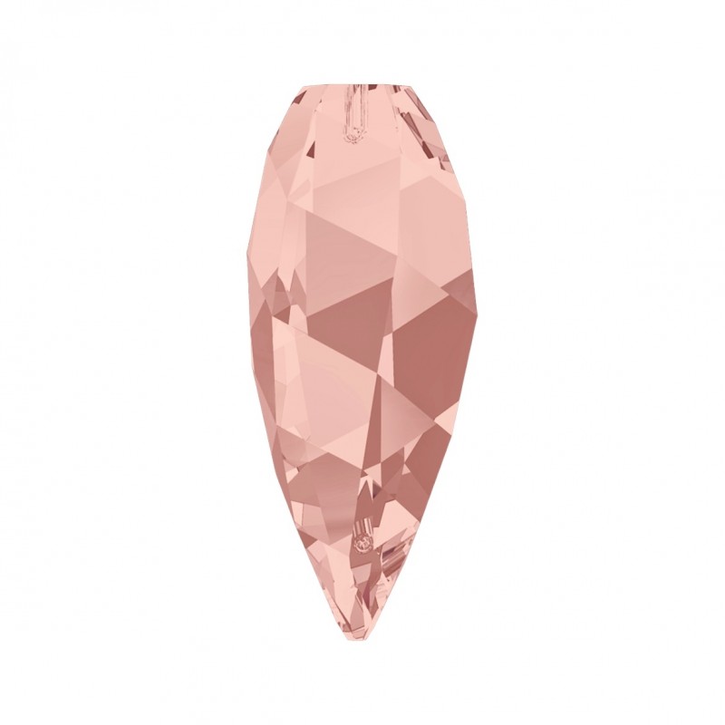 Swarovski 65430 Twisted Drop Pendant 20mm Blush Rose