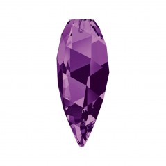 Swarovski 65430 Twisted Drop Pendant 30mm Amethyst