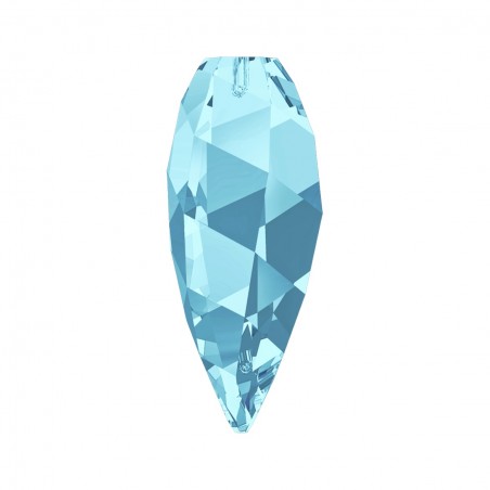 Swarovski 65430 Twisted Drop Pendant 30mm Aquamarine