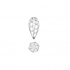 Swarovski 65430 Twisted Drop Pendant 12mm Crystal Swarovski 65430 Twisted Drop Pendant 12mm Crystal