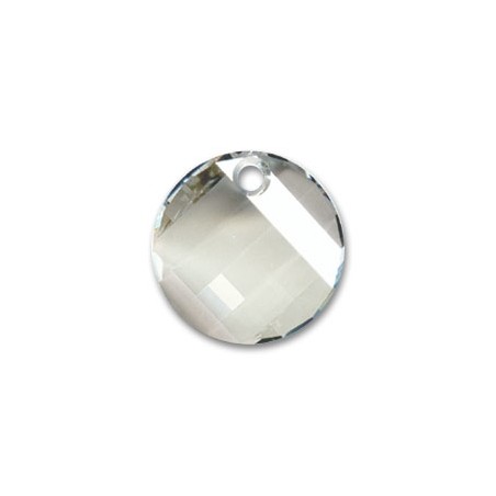Swarovski 6621 Twist Pendant 18mm Crystal Silver Shade