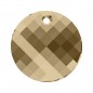 Swarovski 6621 Twist Pendant 18mm Crystal Golden Shadow