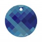Swarovski 6621 Twist Pendant 28mm Crystal Bermuda Blue