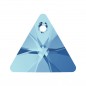 Swarovski 6628 Xilion Triangle Pendant 8mm Aquamarine