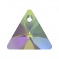 Swarovski 6628 Xilion Triangle Pendant 8mm Crystal Paradise Shine