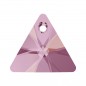 Swarovski 6628 Xilion Triangle Pendant 12mm Crystal Lilac Shadow