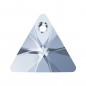 Swarovski 6628 Xilion Triangle Pendant 12mm Crystal Blue Shade