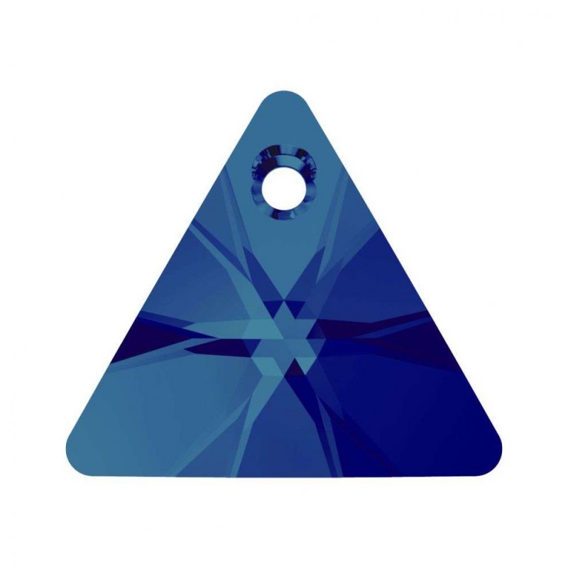 Swarovski 6628 Xilion Triangle Pendant 16mm Crystal Bermuda Blue Swarovski 6628 Xilion Triangle Pendant 16mm Crystal Bermuda Blue