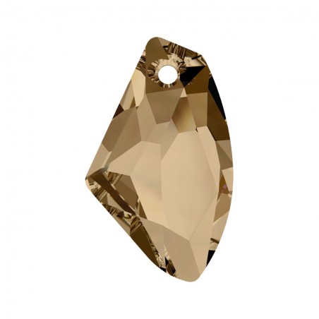 Swarovski 6656 Galactic Vertical Pendant 19mm Crystal Golden Shadow