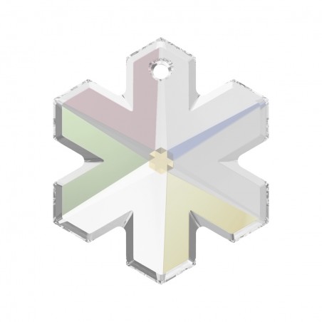 Swarovski 6704 Snowflake Pendant 20mm Crystal AB