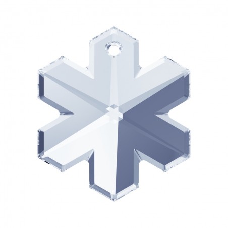 Swarovski 6704 Snowflake Pendant 20mm Crystal Blue Shade