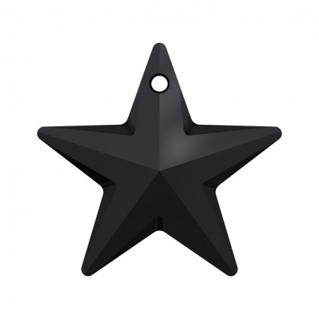 Swarovski 6714 Star Pendant 20mm Jet