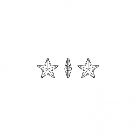 Swarovski 6714 Star Pendant 20mm Crystal AB