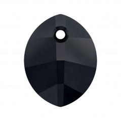 Swarovski 6734 Pure Leaf Pendant 14mm Jet