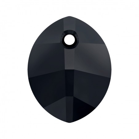 Swarovski 6734 Pure Leaf Pendant 14mm Jet
