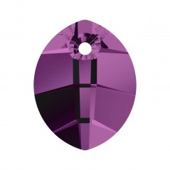 Swarovski 6734 Pure Leaf Pendant 14mm Amethyst