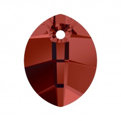 Swarovski 6734 Pure Leaf Pendant 14mm Crystal Red Magma