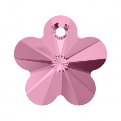 Swarovski 6744 Flower Pendant 12mm Light Rose