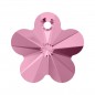 Swarovski 6744 Flower Pendant 12mm Light Rose