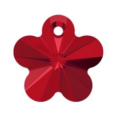 Swarovski 6744 Flower Pendant 12mm Light Siam
