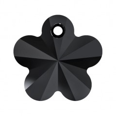 Swarovski 6744 Flower Pendant 12mm Jet