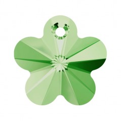Swarovski 6744 Flower Pendant 14mm Peridot