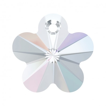 Swarovski 6744 Flower Pendant 14mm Crystal AB