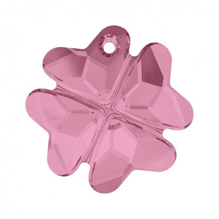 Swarovski 6764 Clover Pendant 19mm Light Rose