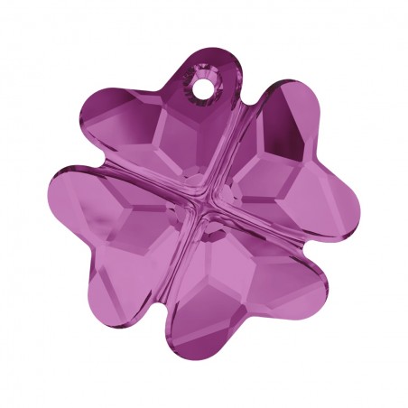 Swarovski 6764 Clover Pendant 19mm Fuchsia