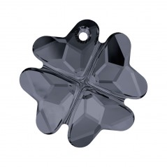 Swarovski 6764 Clover Pendant 19mm Crystal Silver Night