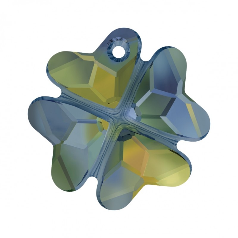 Swarovski 6764 Clover Pendant 19mm Crystal Iridescent Green Swarovski 6764 Clover Pendant 19mm Crystal Iridescent Green