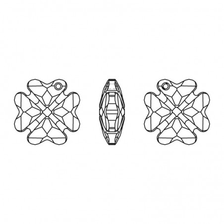 Swarovski 6764 Clover Pendant 23mm Crystal